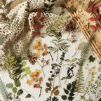 40 pcs Rose Plant PET Stickers Flowers And Leaf Scrapbook Deco Sticker Label Diary stationery Junk Journal Planner Materials