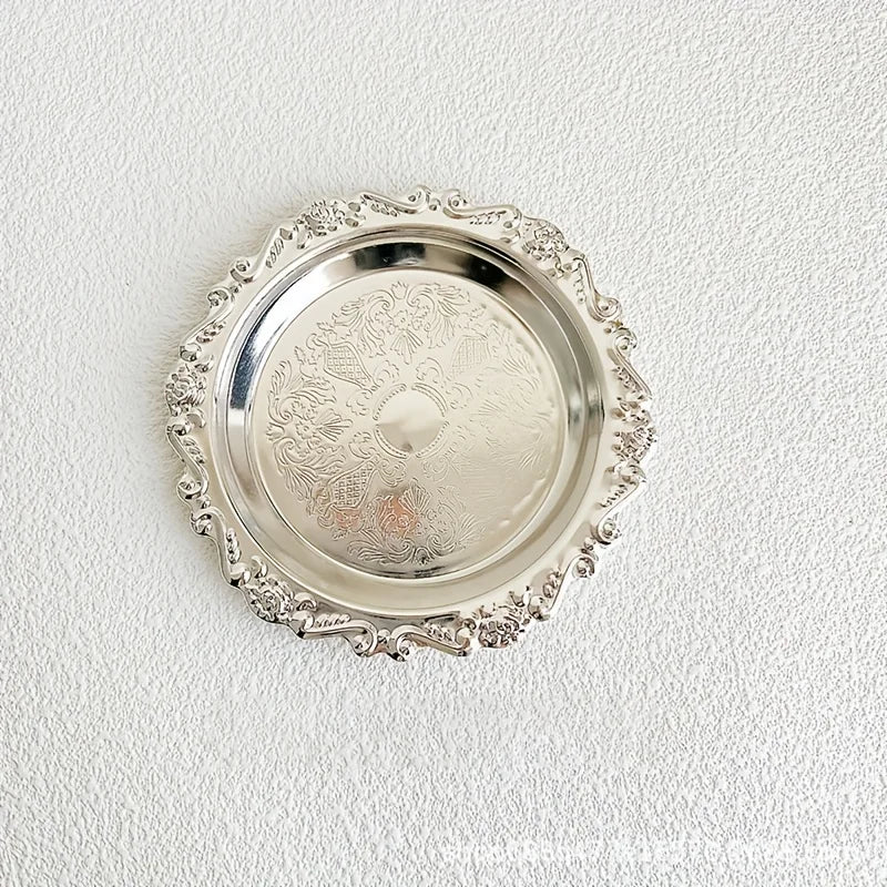 Vintage Style Metal Jewelry Tray